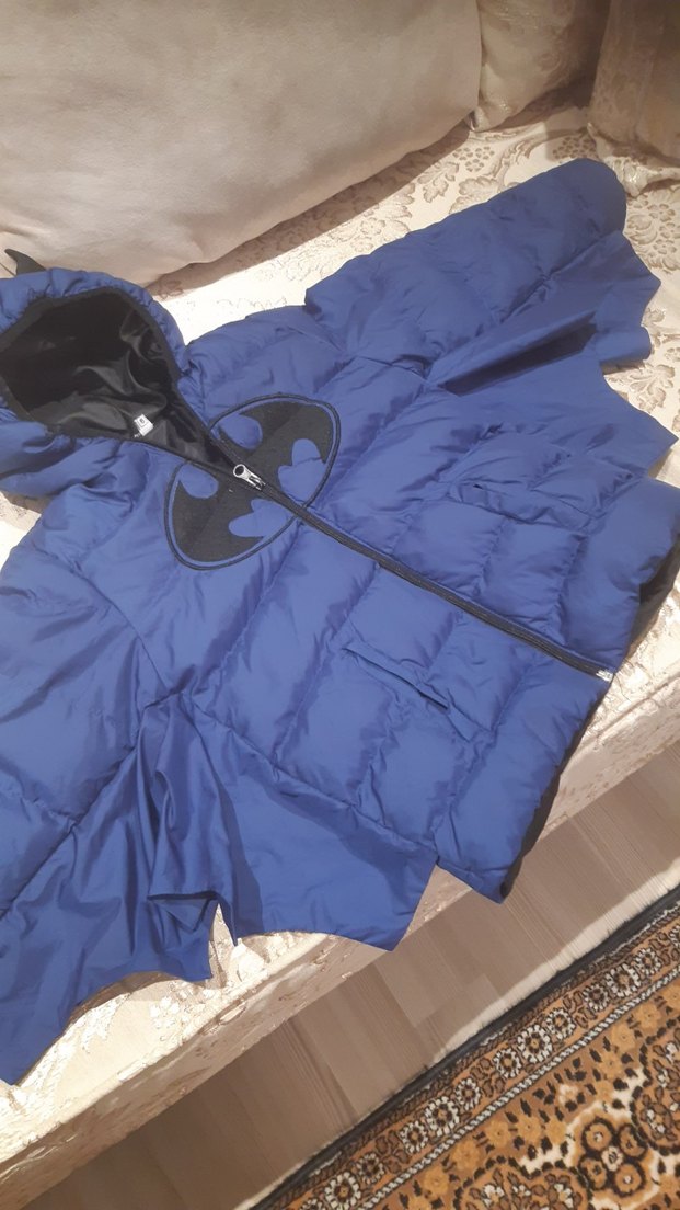 Erkek Çocuk Mavi Fermuarlı Mont batmen mont - Görsel 2