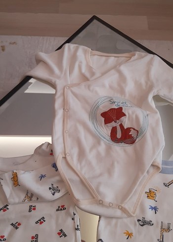 Bebek Erkek Uzun Kollu Baskılı Pamuk Body - Görsel 4