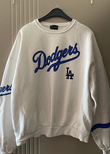Beyaz Los Angeles Dodgers Sweatshirt