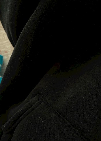Diğer Siyah Kapüşonlu Kadın Sweatshirt
