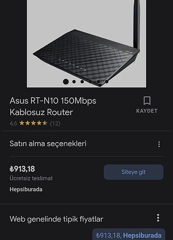 Asus Rt-N10 150Mbps kablosuz router 