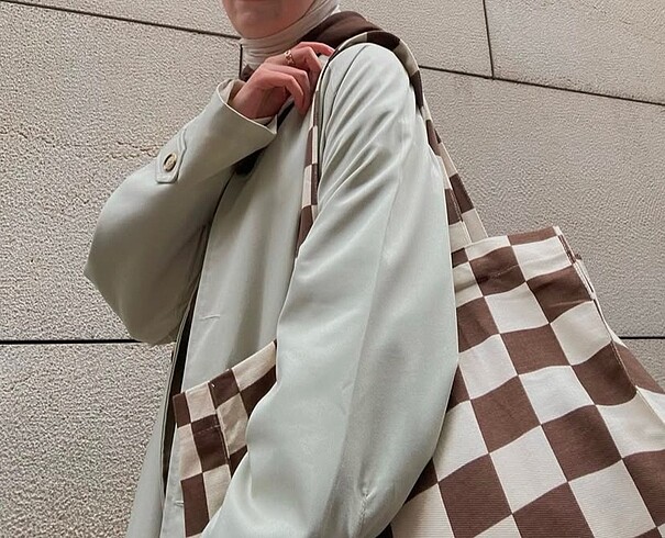 l Beden yeşil Renk Oversize trençkot