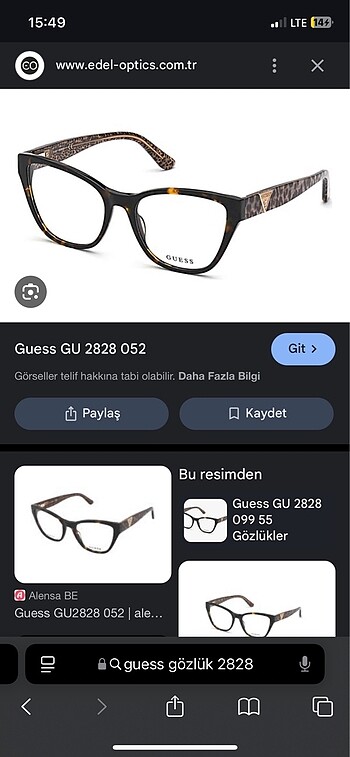Guess Guess Gözlük 2828