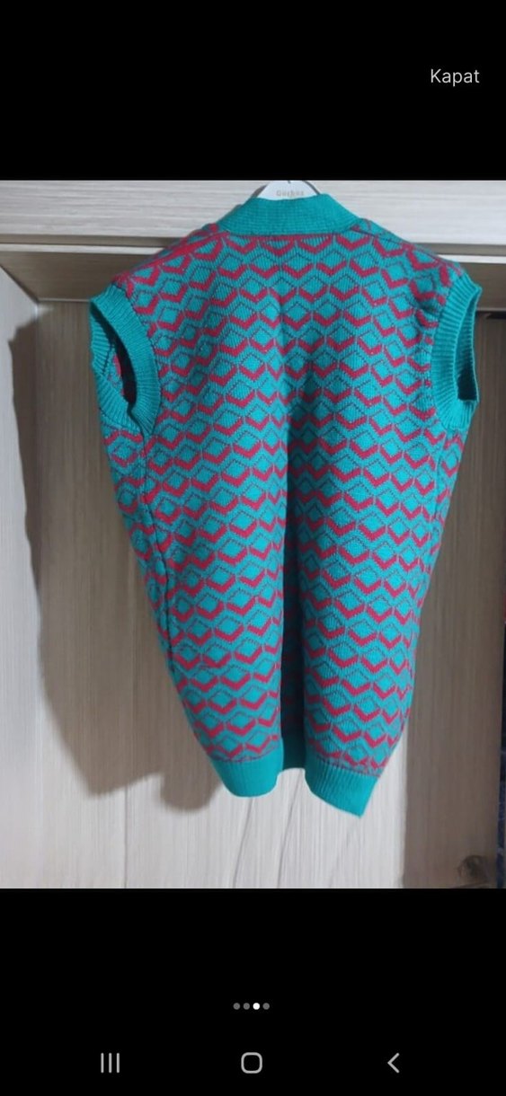 Bohem Çok Renkli Örgü Hırka - Görsel 3