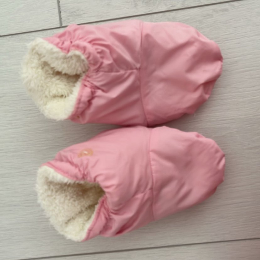 Kürklü Pembe Bebek Kış Tulumu - Görsel 3