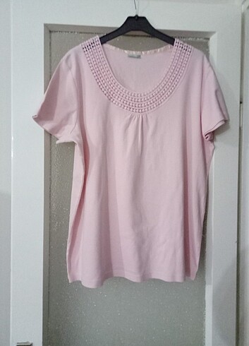 Laura Torelli classic XL pembe tişört 