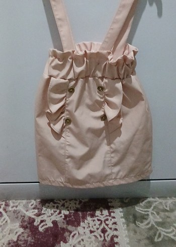Pembe Fırfırlı Kız Çocuk Etek