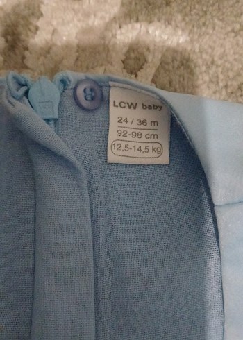 LC Waikiki Mavi Straplez Kız Çocuk Elbise
