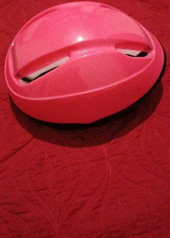 Pembe Biker Motosiklet Kaskı Velcro - Görsel 2