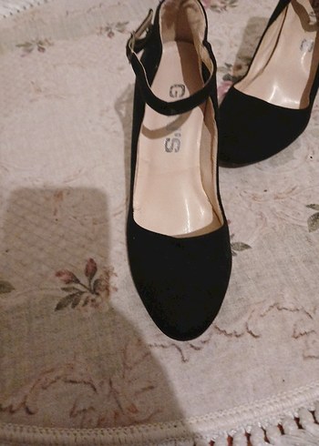 Siyah Tokalı Stiletto Topuklu Kadın Ayakkabı - Görsel 3