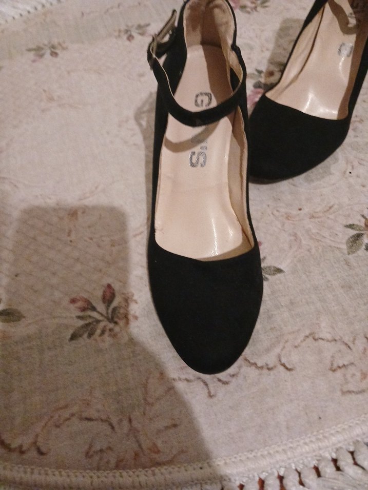 Siyah Tokalı Stiletto Topuklu Kadın Ayakkabı - Görsel 3