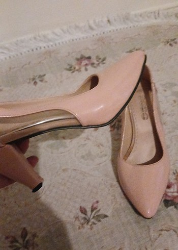 Pembe Stiletto Topuklu Kadın Ayakkabı - Görsel 3