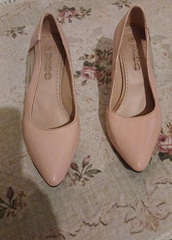 Pembe Stiletto Topuklu Kadın Ayakkabı - Görsel 2