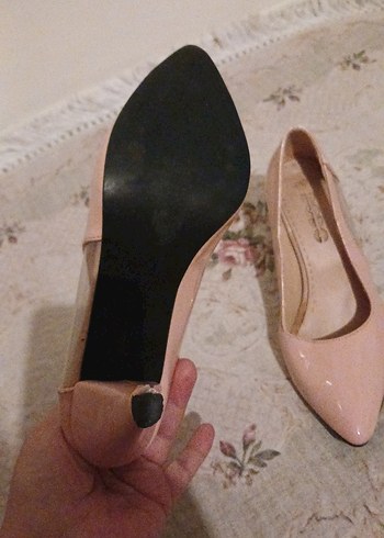 Pembe Stiletto Topuklu Kadın Ayakkabı - Görsel 4