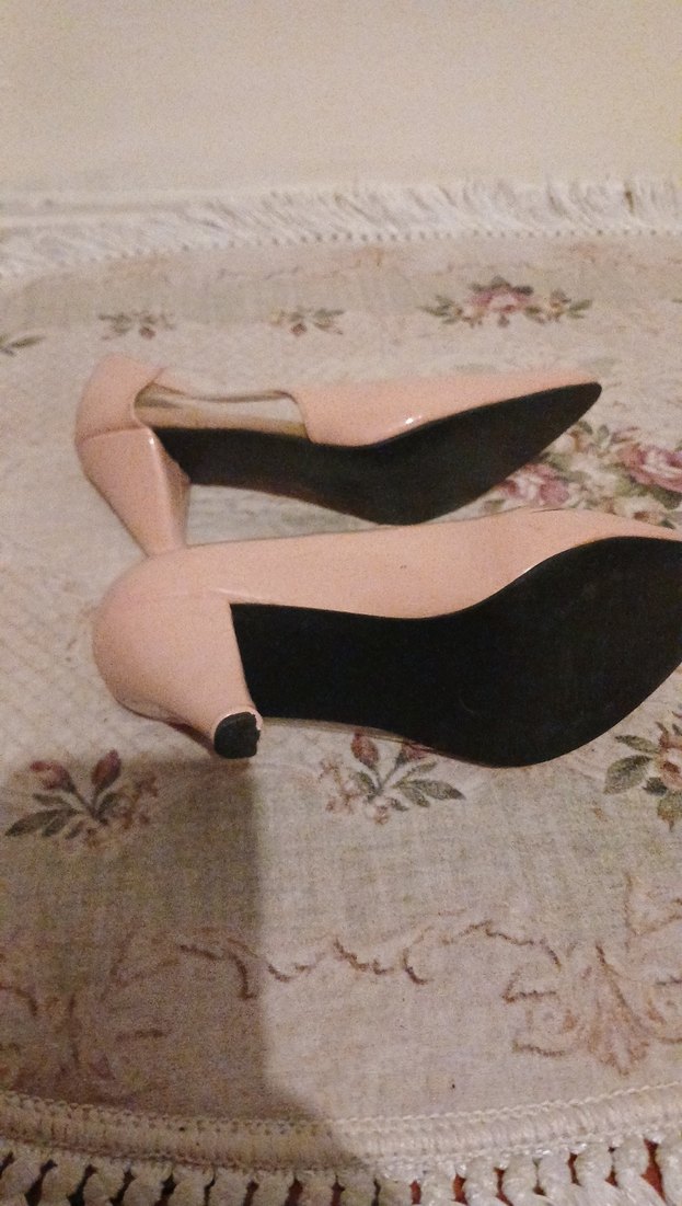 Pembe Stiletto Topuklu Kadın Ayakkabı - Görsel 5