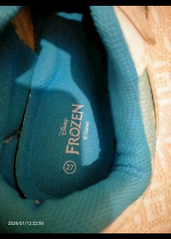 orjinal kız Çocuk Mavi Frozen Spor Ayakkabı - Görsel 2
