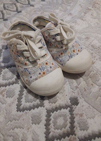 ZARA Kız Çocuk Bağcıklı Çiçek Desenli Sneaker - Görsel 2