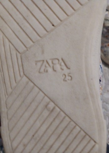 ZARA Kız Çocuk Bağcıklı Çiçek Desenli Sneaker - Görsel 7