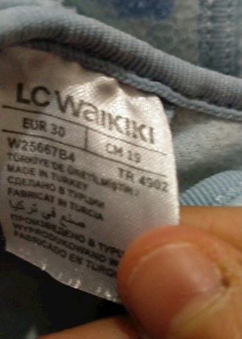 Kız Çocuk Mavi Baskılı Sıcak Terlik - Görsel 3