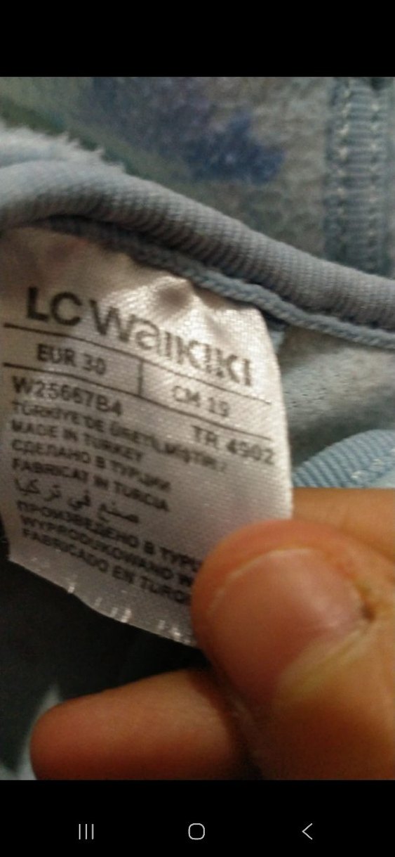 Kız Çocuk Mavi Baskılı Sıcak Terlik - Görsel 3