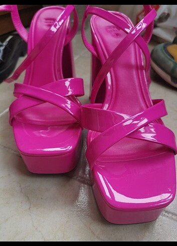 Zara Zara platform topuklu ayakkabi