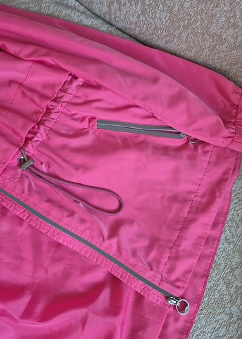 Pembe yağmurluk - Görsel 5