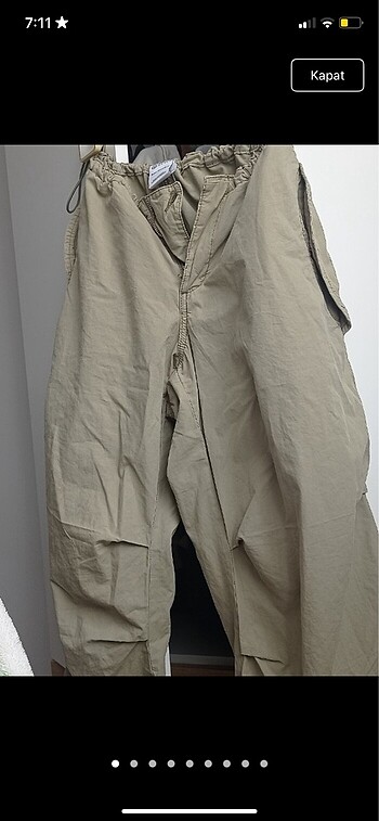 oversize parasut pantolon