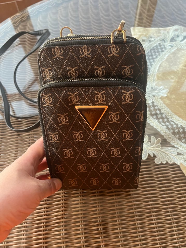 Kahverengi Deri Kadın Çapraz Çanta - Görsel 2