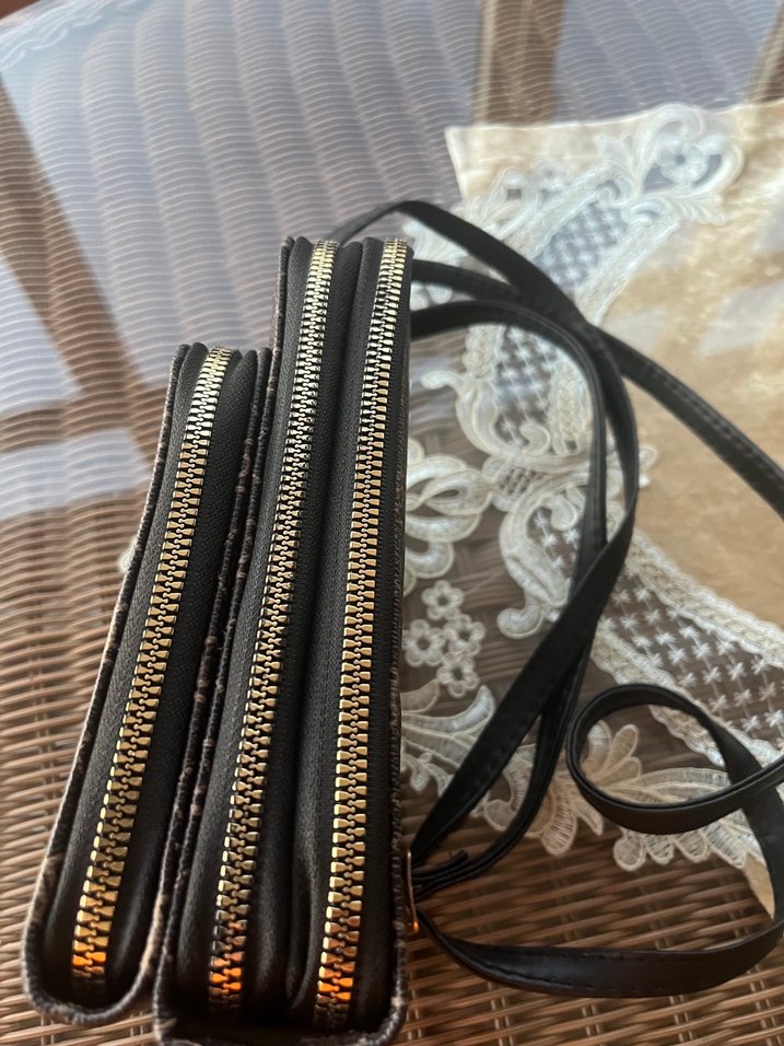 Kahverengi Deri Kadın Çapraz Çanta - Görsel 3