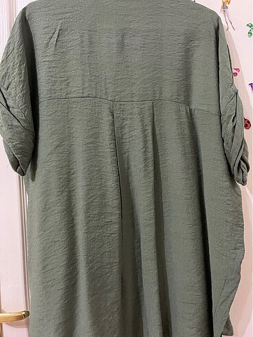 Kadın gömlek mint yeşili - Görsel 2