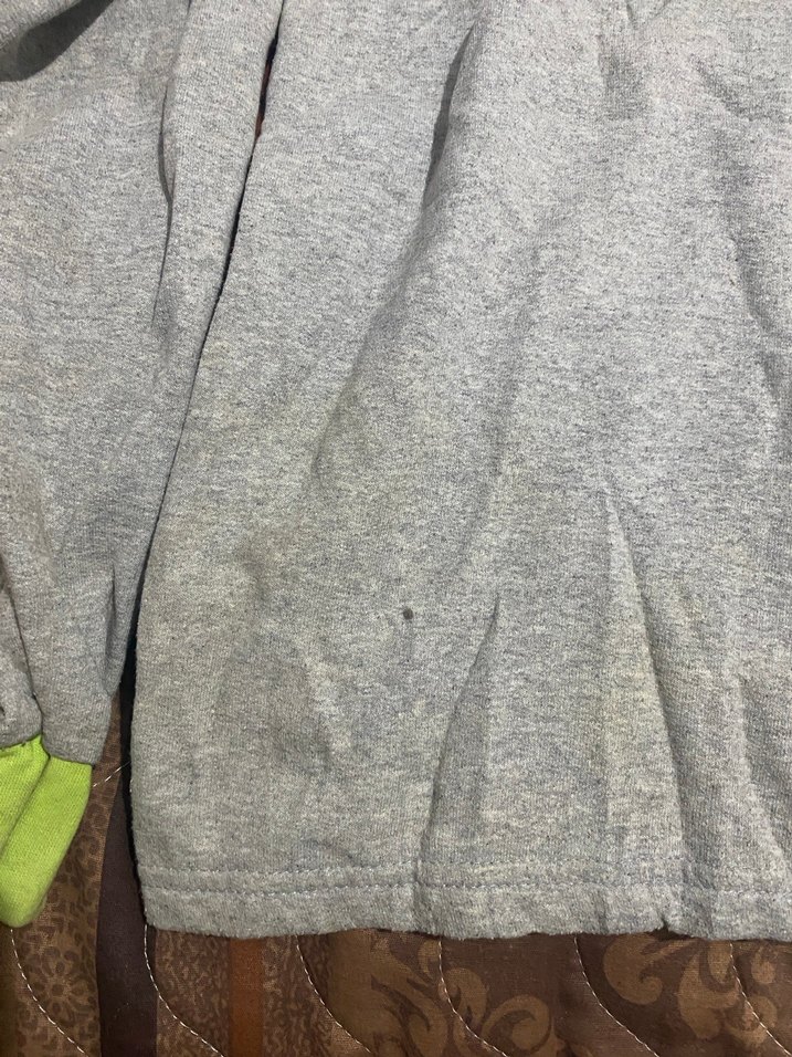 Gri Uzun Kollu Sweatshirt S - Görsel 2