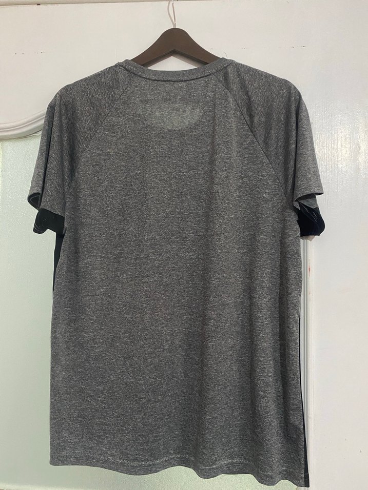 Gri Erkek Spor Tişörtü Rahat Kesim M - Görsel 2