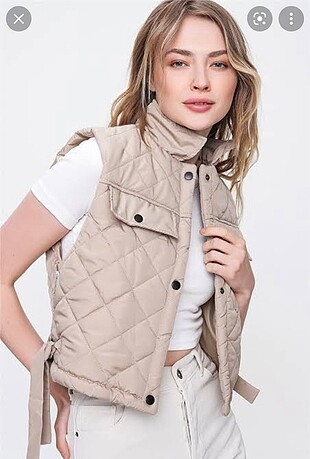 Zara kapitone crop yelek