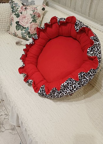 Renkli Leopar Desenli kedi ve kopek Uyku Minderi - Görsel 9