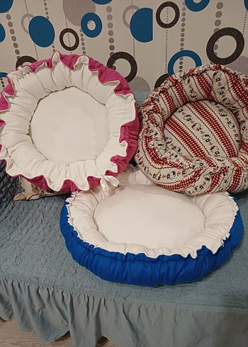 Renkli Leopar Desenli kedi ve kopek Uyku Minderi - Görsel 17