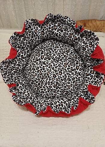 Renkli Leopar Desenli kedi ve kopek Uyku Minderi - Görsel 10