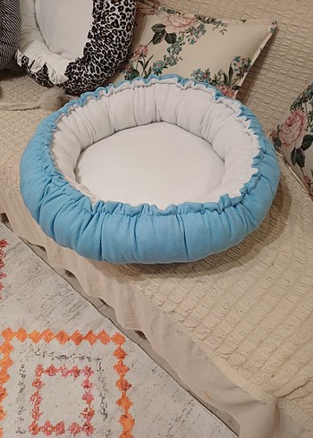 Renkli Leopar Desenli kedi ve kopek Uyku Minderi - Görsel 3