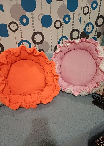 Renkli Leopar Desenli kedi ve kopek Uyku Minderi - Görsel 12