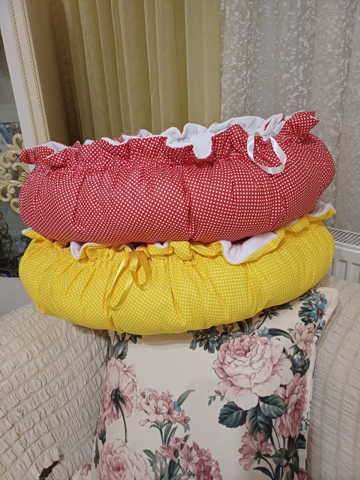 Renkli Leopar Desenli kedi ve kopek Uyku Minderi - Görsel 5