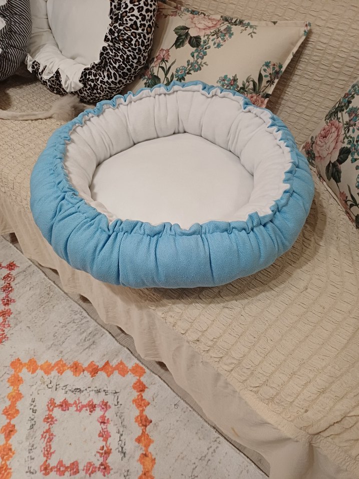 Renkli Leopar Desenli kedi ve kopek Uyku Minderi - Görsel 3