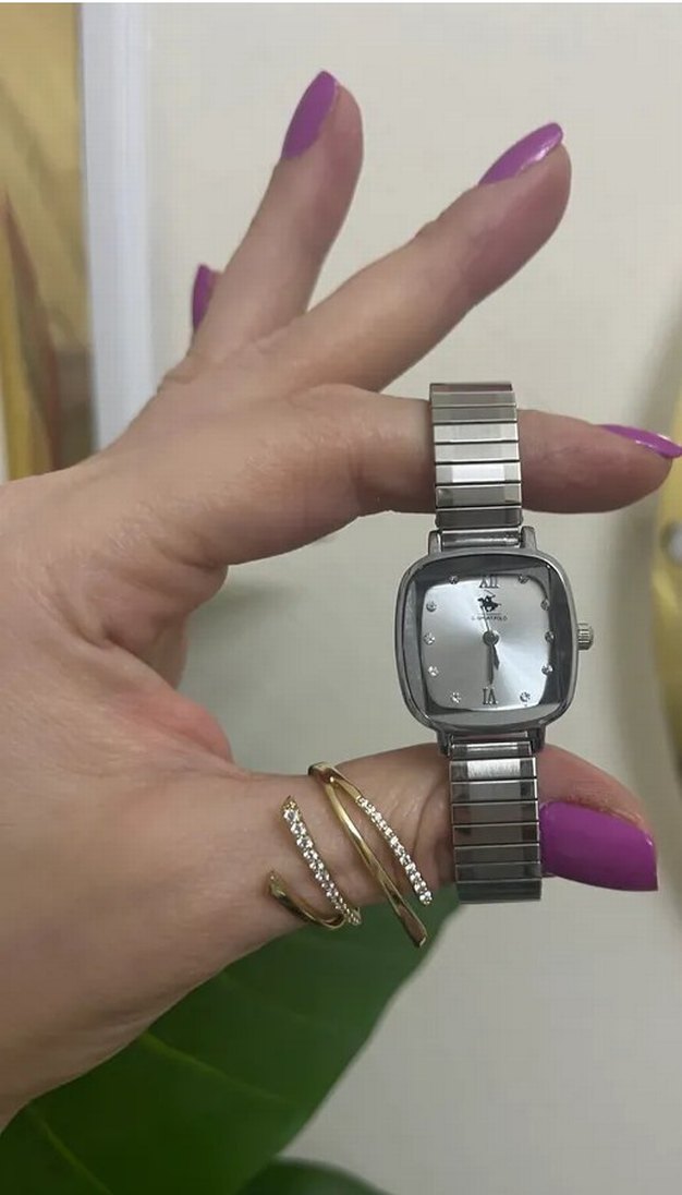 Gri Kemerli Kadın Kol Saati - Görsel 4