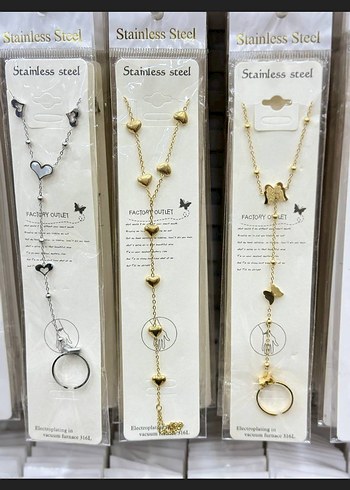 Diger Altın Renk Uzun Zincirli Minimalist Kolye - Görsel 9