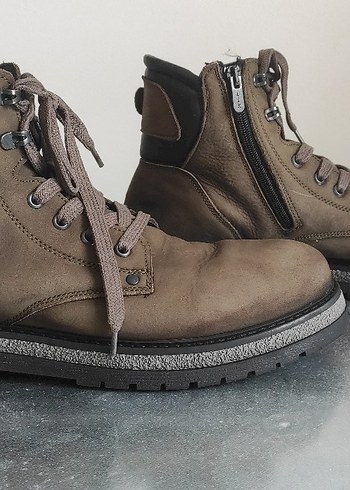 Kahverengi Deri Tokalı Erkek Biker Botu - Görsel 5