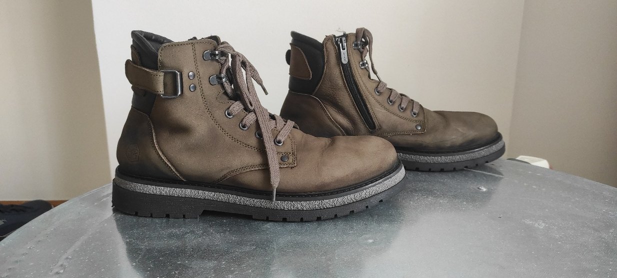 Kahverengi Deri Tokalı Erkek Biker Botu - Görsel 5