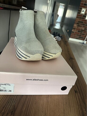 38 Beden beyaz Renk Elle platform ayakkabı