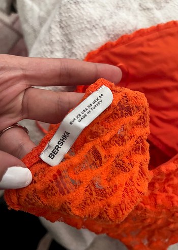 Bershka Turuncu Crop Top