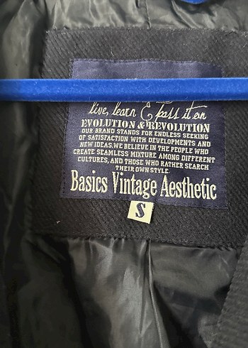 Lacivert Çift Düğmeli Kaban - Görsel 3