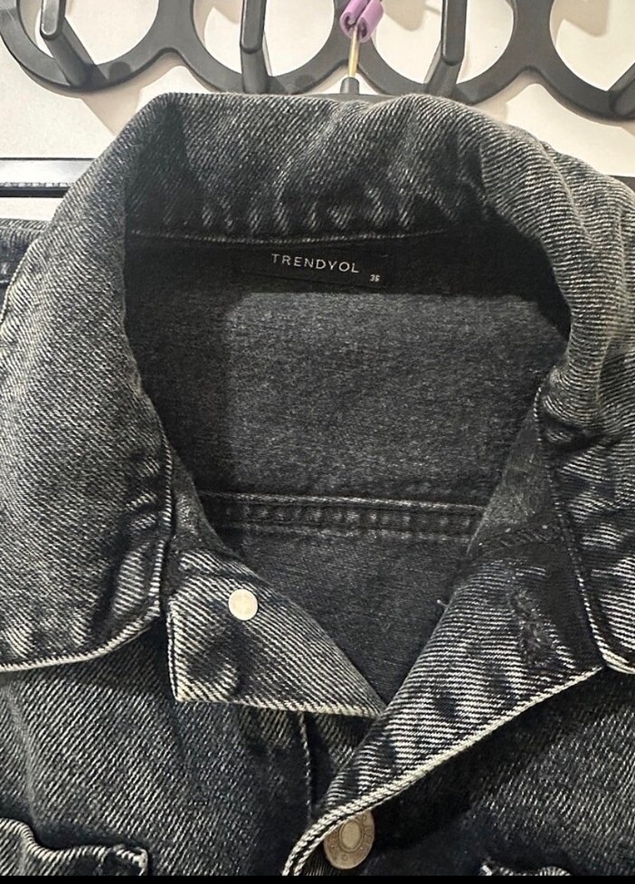 Gri Denim Kadın Tulum - Görsel 4