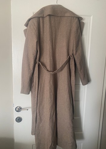 Uzun Kadın Yün Kaban - Görsel 4