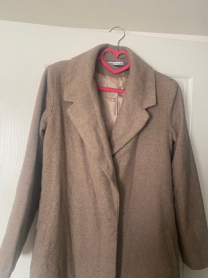 Uzun Kadın Yün Kaban - Görsel 2